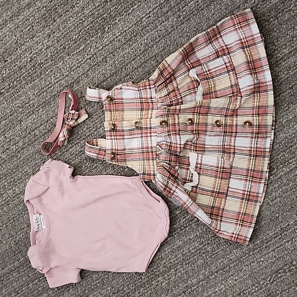 Nicole Miller baby girl 3 piece dress set